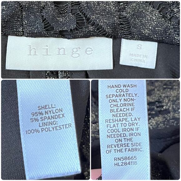 Hinge Overlay Lace Full Zip Peplum Jacket Small Goth Victorian Dark Romance - Picture 12 of 13